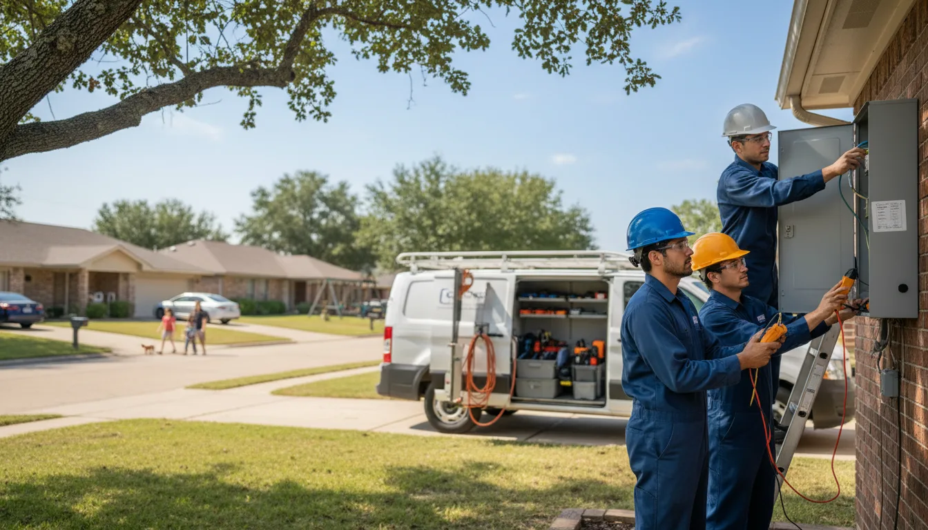 Certified electrician providing emergency electrical services in Delia, KS